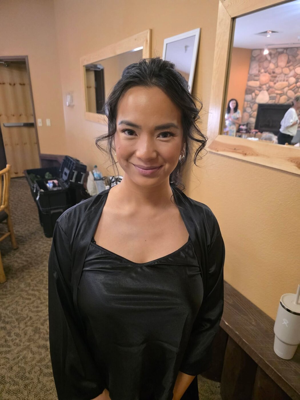 Soft glam bridal makeup look