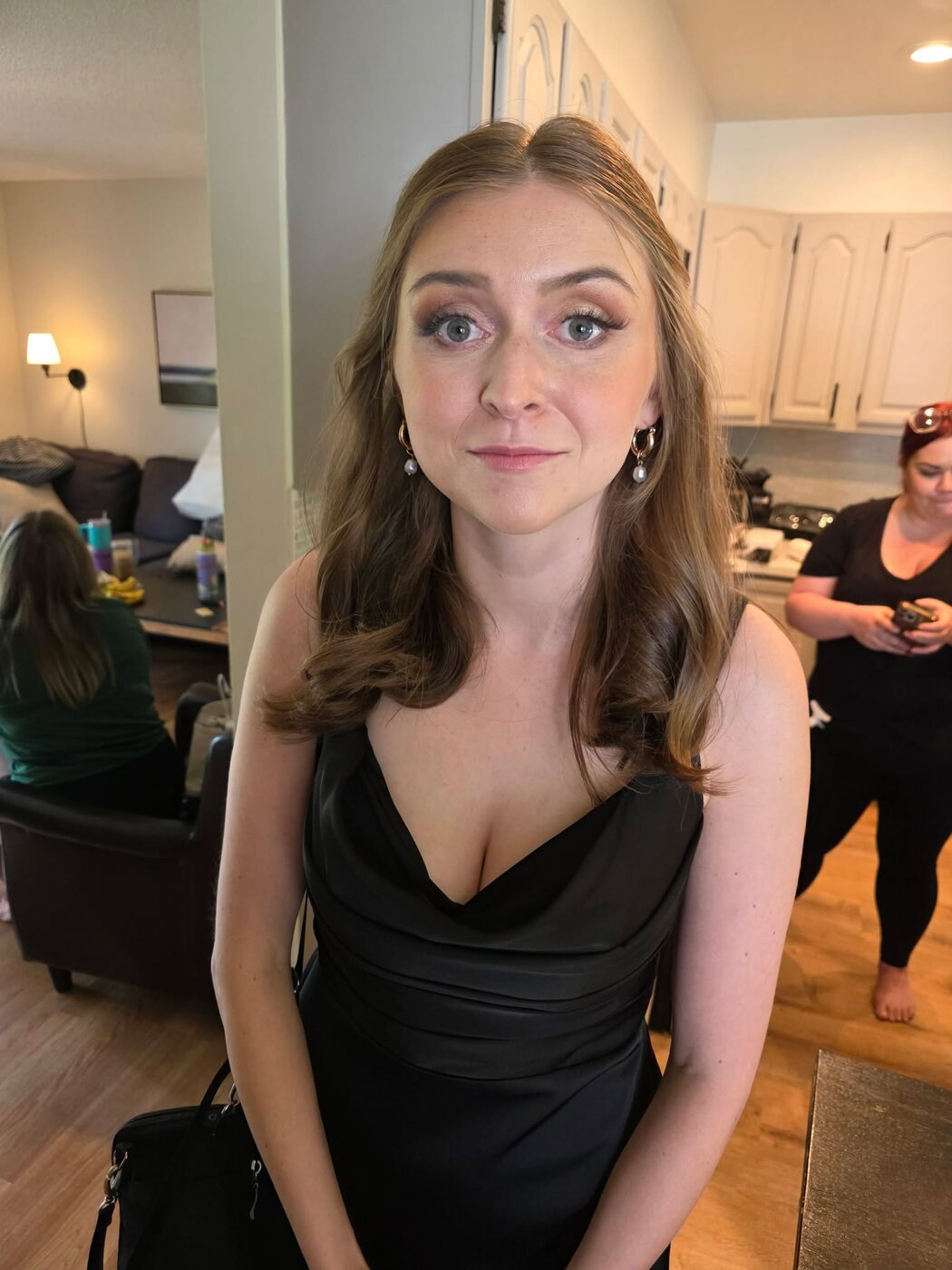 Finished wedding-day look, ready to celebrate
