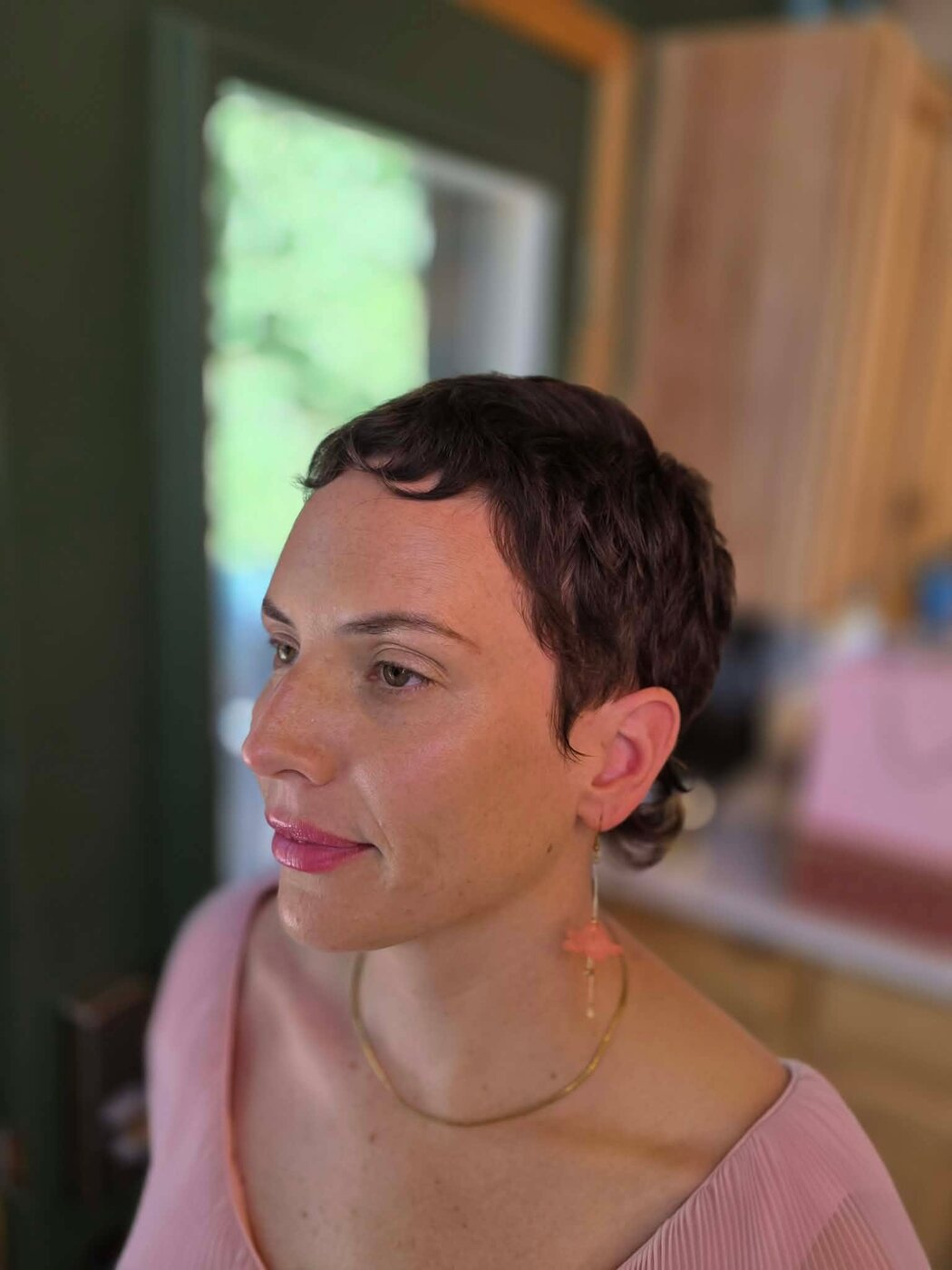Finished wedding-day look, ready to celebrate