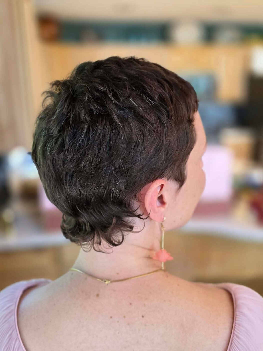 Bridal party member with her finished look